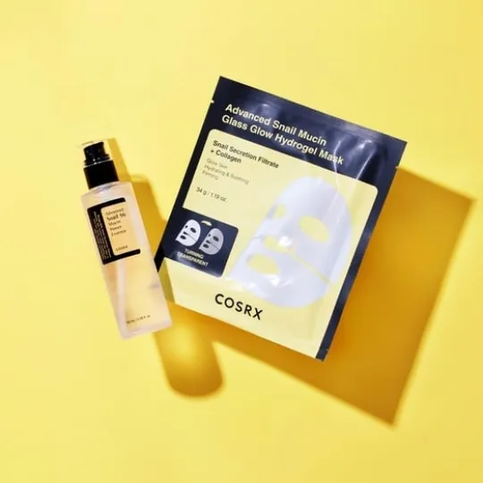 COSRX Advanced Snail Mucin Glass Glow Hydrogel Mask 3 st
