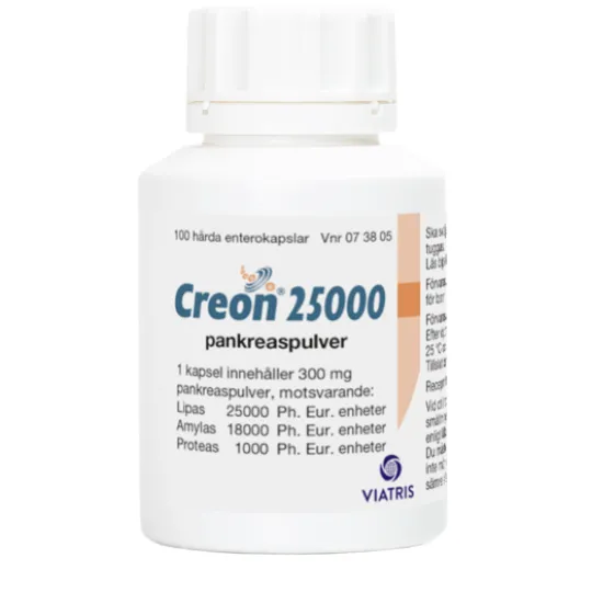 Creon 25000, enterokapsel, hård Abbott 100 st