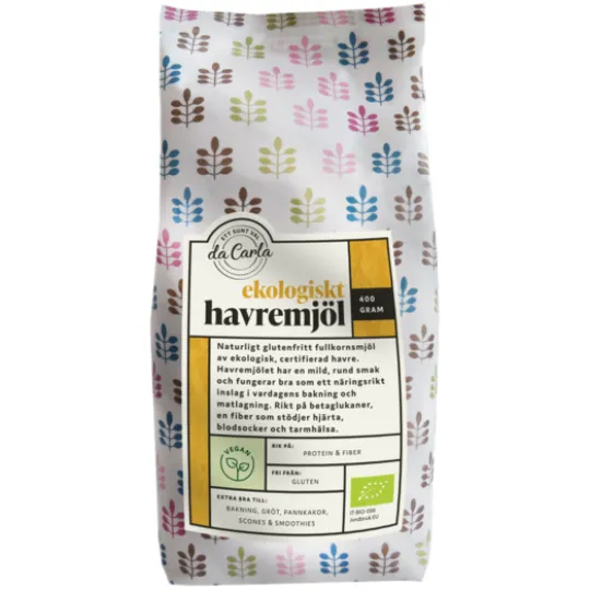 da Carla Ekologiskt Glutenfritt Havremjöl 400 g