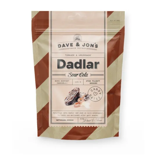 Dave & Jon´s Dadlar Sour Cola 125 g