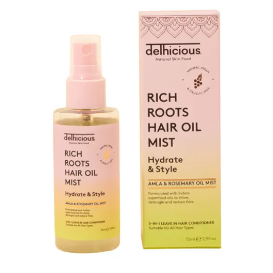 Delhicious Rich Roots 5-in-1 Hair Oil Mist Leave In Conditioner 75 ml