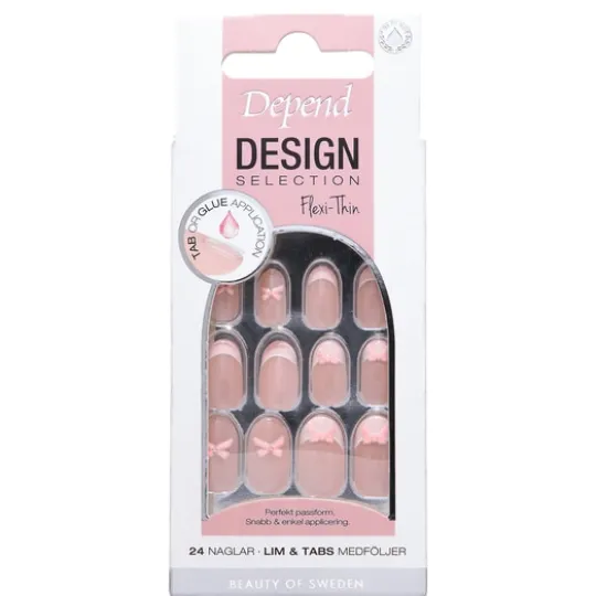 Depend Design Selection Pink Bow Oval