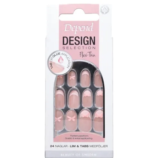 Depend Design Selection Pink Bow Oval