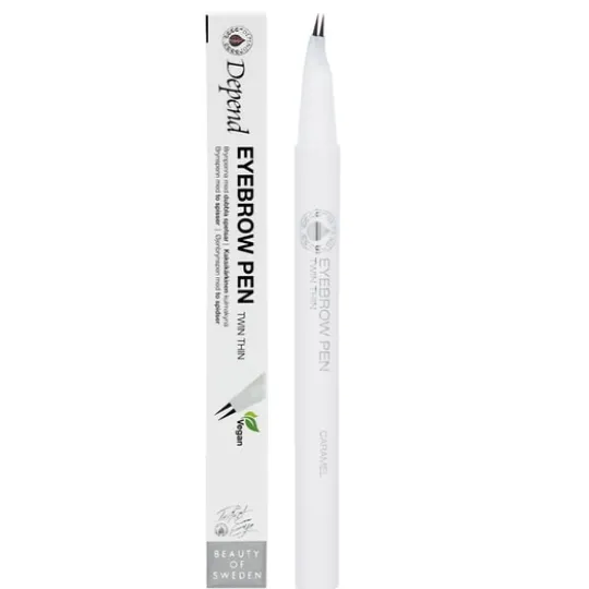 Depend Eyebrow Pen Twin Thin Caramel 0,55 g
