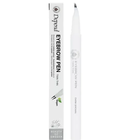 Depend Eyebrow Pen Twin Thin Darkbrown 0,55 g