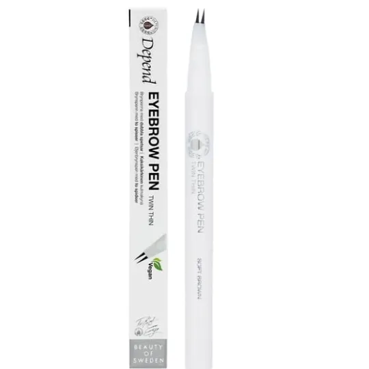 Depend Eyebrow Pen Twin Thin Softbrown 0,55 g