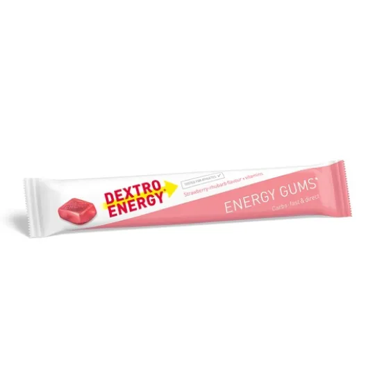Dextro Energy Gums Strawberry-Rhubarb 45 g