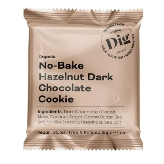 Dig No-Bake Hazelnut Dark Chocolate Cookie 30 g