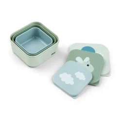 Done by Deer Snack Box Happy Clouds Green 3-pack