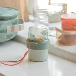 Done by Deer To go 2-way snack container S Birdee Green