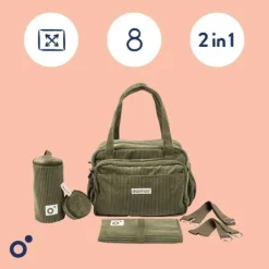Doomoo Skötväska med 8 tillbehör Manchester Khaki