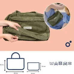Doomoo Skötväska med 8 tillbehör Manchester Khaki