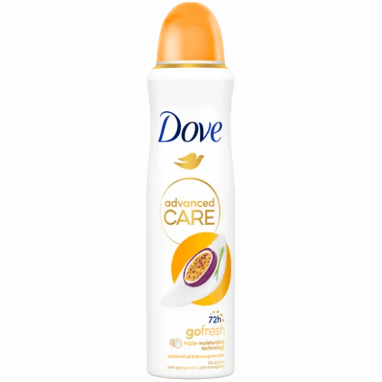 Dove 72h Advanced Care Passion Fruit & Lemongrass Spray 150 ml