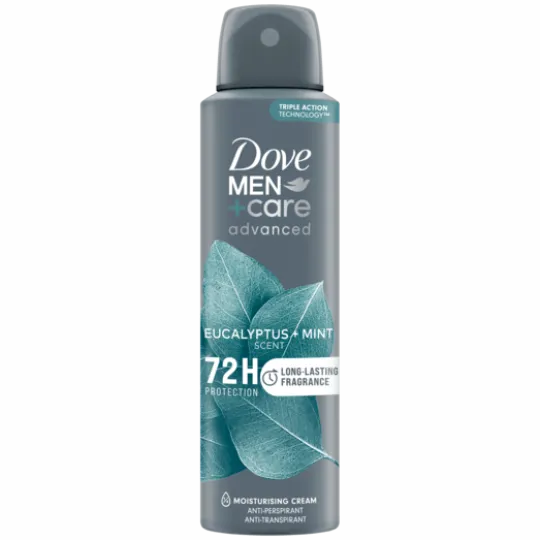Dove Men+Care 72h Advanced Eucalyptus + Mint Spray 150 ml