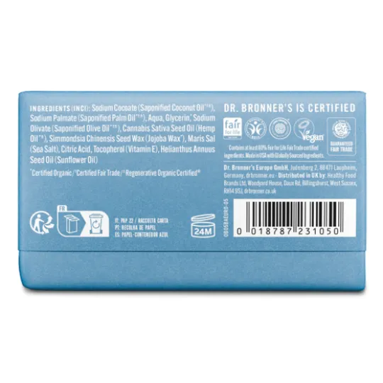 Dr. Bronner's Magic Bar Soap Baby Unscented 140 g