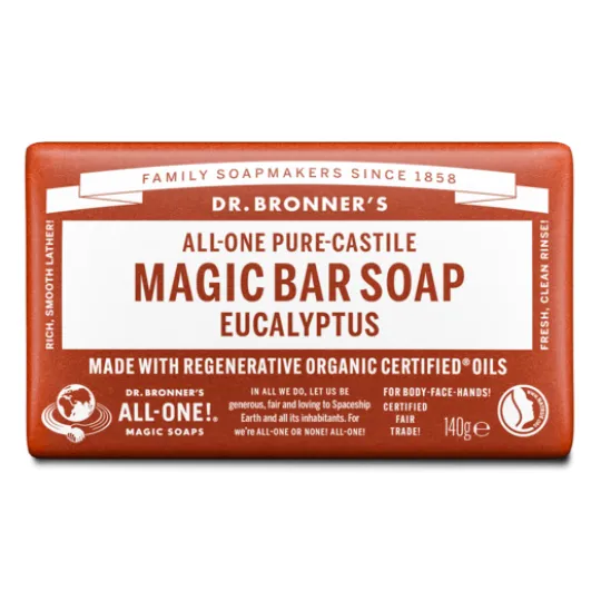 Dr. Bronner's Magic Bar Soap Eucalyptus 140 g