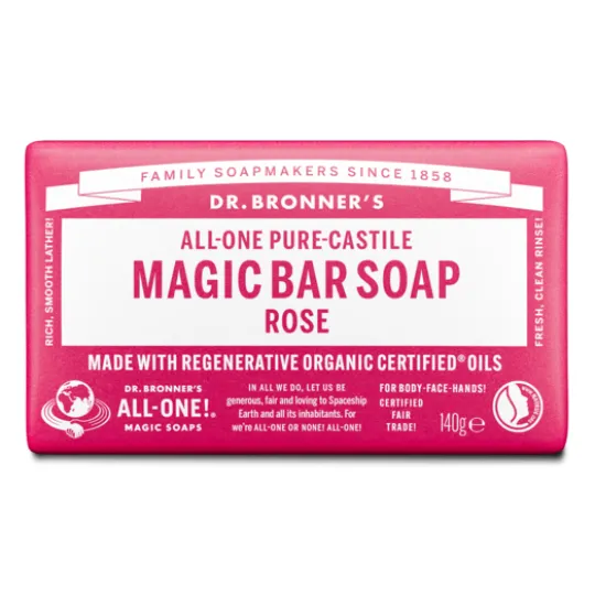 Dr. Bronner's Magic Bar Soap Rose 140 g