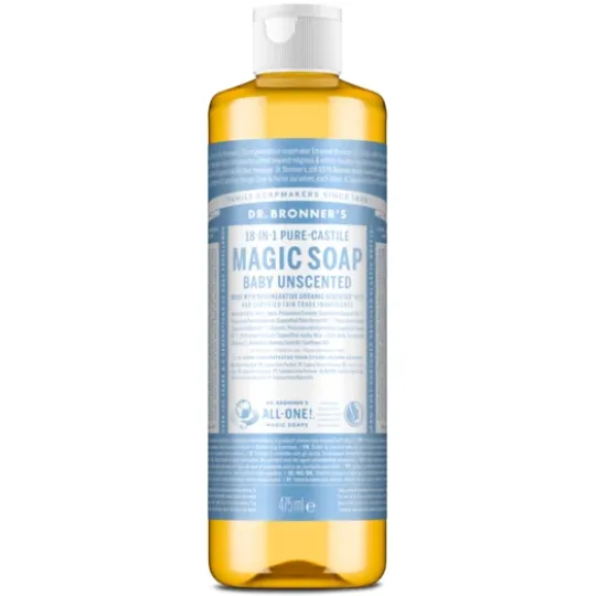 Dr. Bronner's Magic Soap Baby Unscented 475 ml