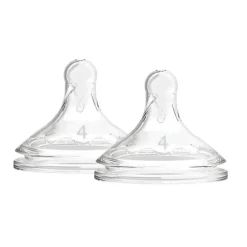 Dr Brown Level 4 Wide-Neck Silicone Options + Nipple 2-pack