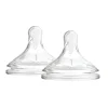 Dr Brown Level 1 Wide-Neck Silicone Options + Nipple 2-pack