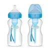 Dr Brown Wide-Neck Options + Flaskor 270 ml Blue 2-pack