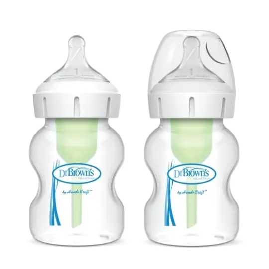 Dr Brown Wide-Neck Options+ Flaskor 150 ml 2-Pack