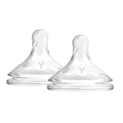 Dr Brown Y-Cut Wide-Neck Silicone Options + Nipple 2-pack