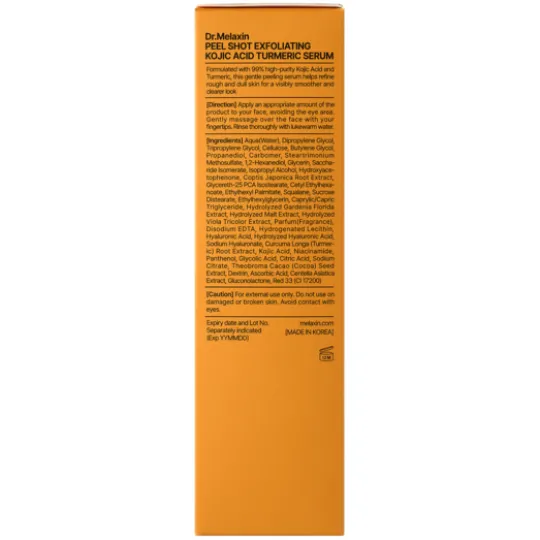 Dr.Melaxin Peel Shot Exfoliating Kojic Acid Turmeric Serum 80 ml