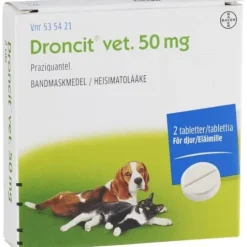Droncit Vet 50 mg Tablett 2 st