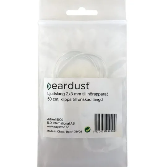 Eardust Ljudslang 2 x 3 mm till Hörapparat 50 cm