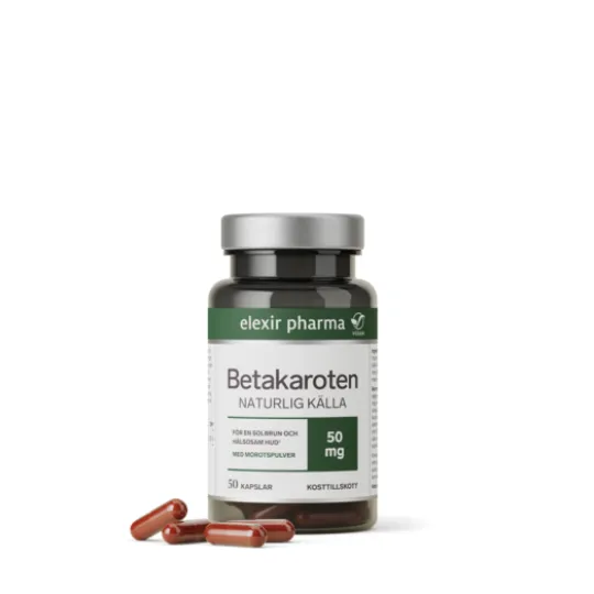 Elexir Pharma Betakaroten 50 mg 50 kapslar