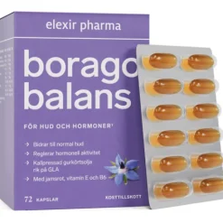 Elexir Pharma Borago Balans 72 kapslar
