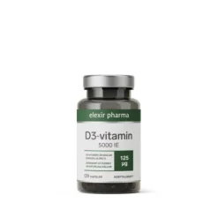 Elexir Pharma D3-Vitamin 5000IE 120 kapslar