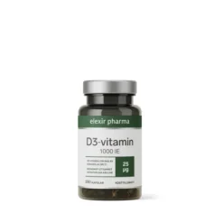 Elexir Pharma D3-vitamin 1000IE 100 kapslar