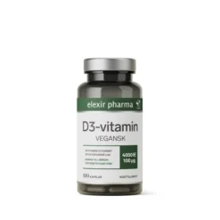 Elexir Pharma D3-vitamin Vegansk 4000 IE 100 kapslar