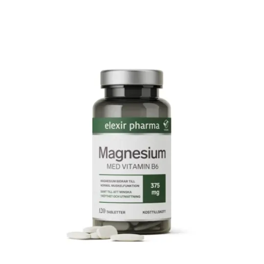Elexir Pharma Magnesium 375 mg 120 tabletter