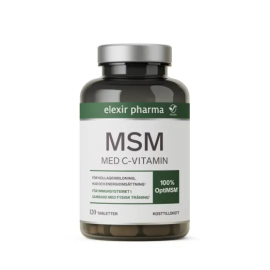 Elexir Pharma MSM med C-vitamin 120 tabletter