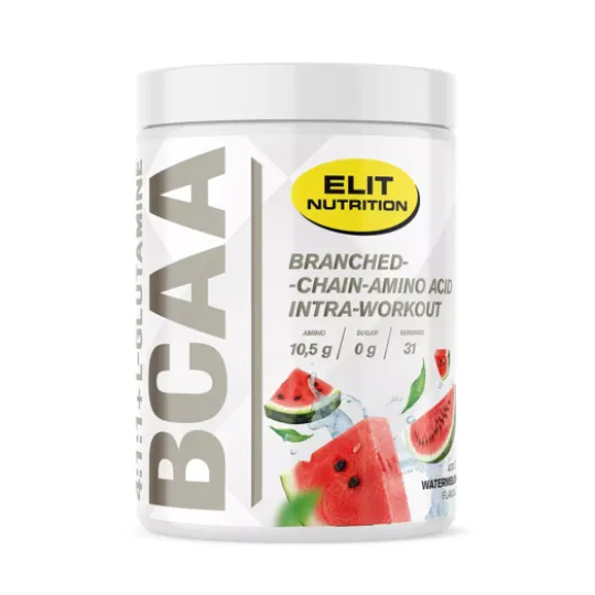Elit Nutrition BCAA 4:1:1 + L-glutamine med Elektrolyter Watermelon 400 g