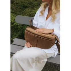 Elodie Organizer Half Moon Caramel Brown