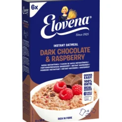 Elovena Havregrynsgröt Mörk Choklad Hallon 210 g