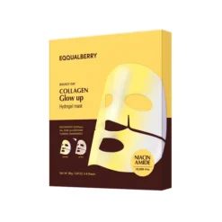 Eqqualberry Collagen Glow up Hydrogel Mask 4 st