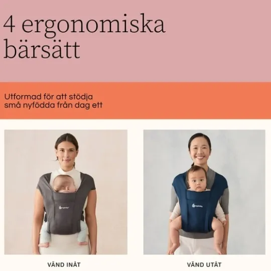 Ergobaby Embrace Bärsele Pure Black