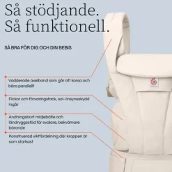Ergobaby Omni Deluxe Cotton Bärsele Onyx Black