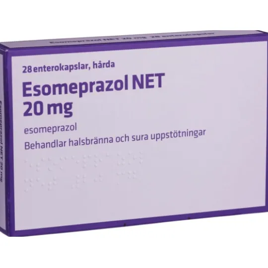 Esomeprazol NET Enterokapsel Hård 20 mg 28 kapslar