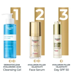Eucerin Dagkräm Hyaluron-Filler+Elasticity Ultra-Light SPF50+ 50 ml