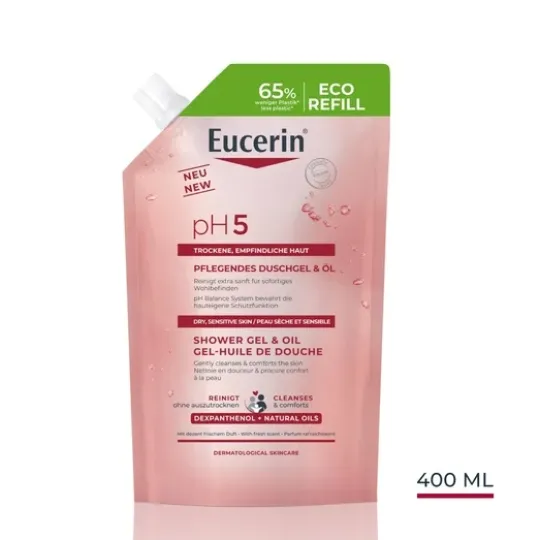 Eucerin pH5 Shower Gel & Oil Refill 400 ml