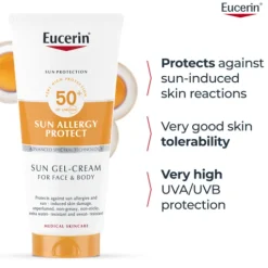 Eucerin Sun Sensitive Protect Gel Cream SPF50+ 200 ml