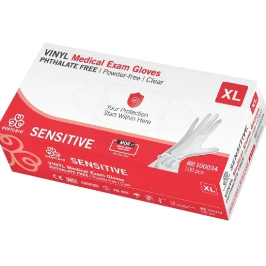 Evercare Vinylhandskar XL 100 st