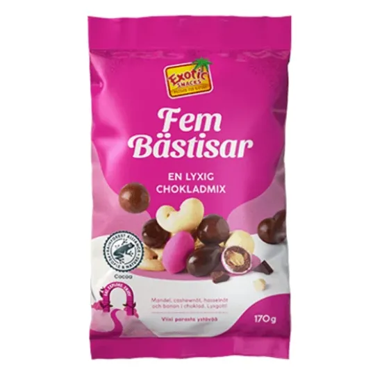 Exotic Snacks Fem Bästisar 170 g
