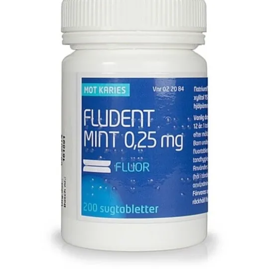 Fludent Mint, sugtablett 0,25 mg 200 st